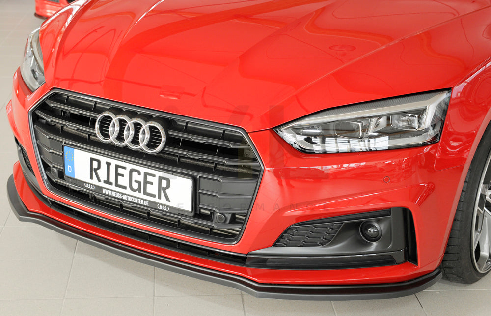 Rieger 00055485 Audi B9 F5 Front Splitter (A5 & S5) 4 | ML Performance UK Car Parts