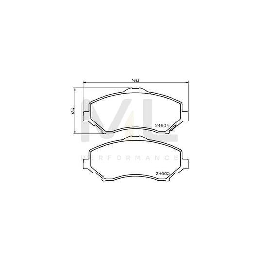 Hella 8DB 355 014-231 Brake Pad Set With Acoustic Wear Warning, With Accessories