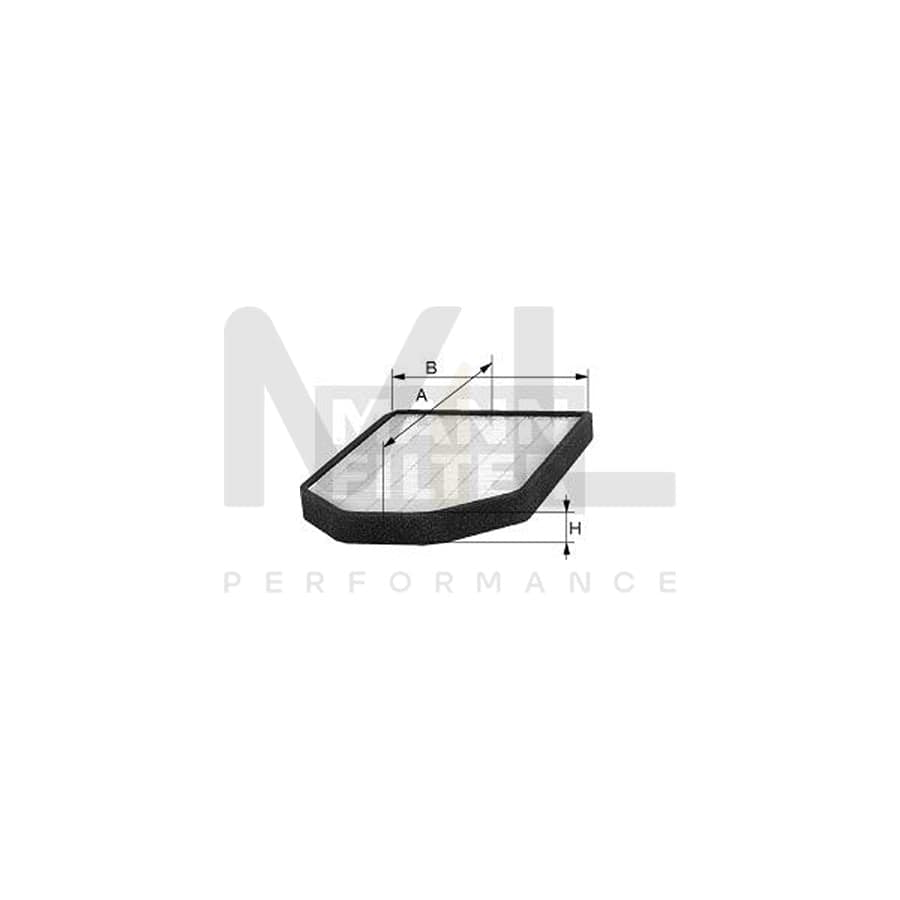 MANN-FILTER CUK 2551 Pollen filter Activated Carbon Filter