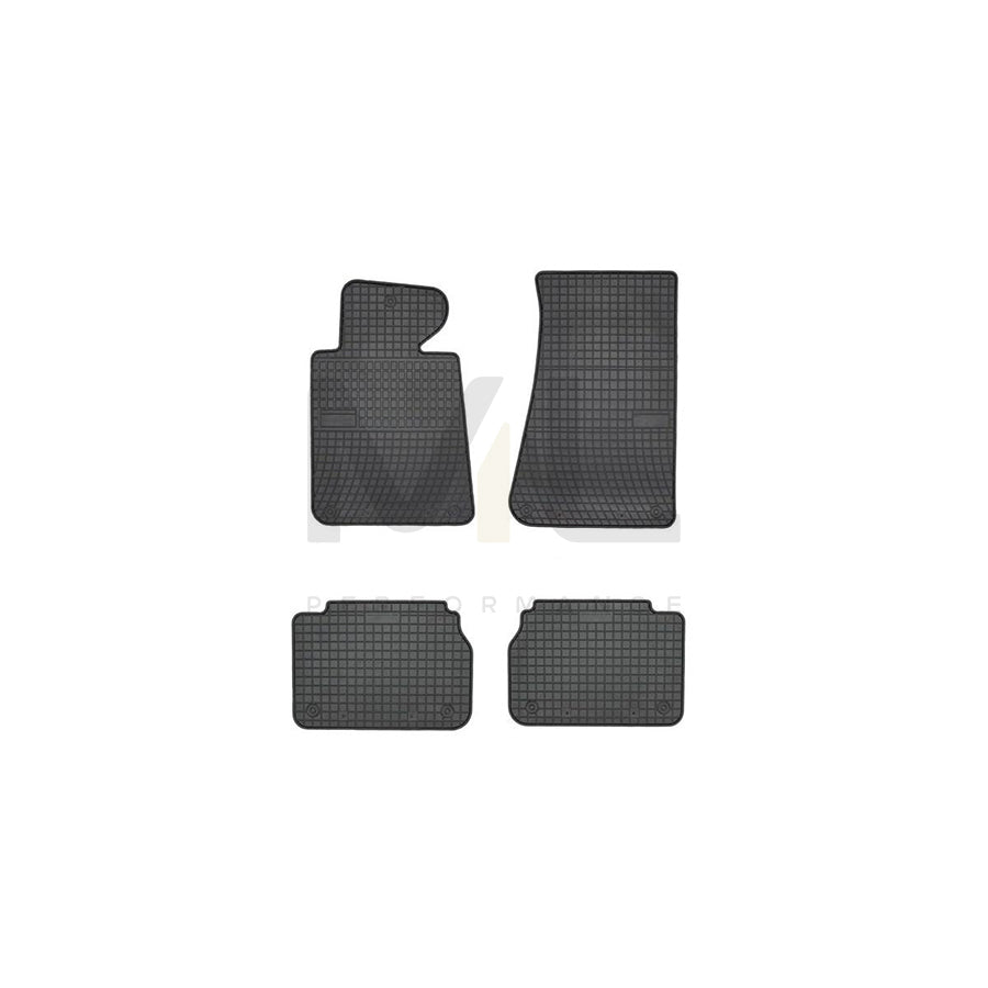 FROGUM Tailored 547396 Floor mat set for BMW 5 Saloon (E34) Elastomer, Front and Rear, Quantity: 4, Black, (LHD)