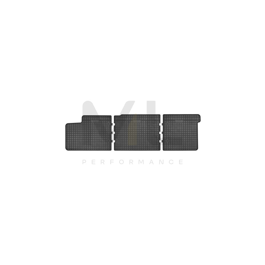 FROGUM Tailored D00731 Floor mat set Elastomer, Rear, Quantity: 3, Black, (LHD)