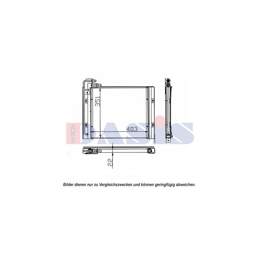 AKS Dasis 442004N Air Conditioning Condenser