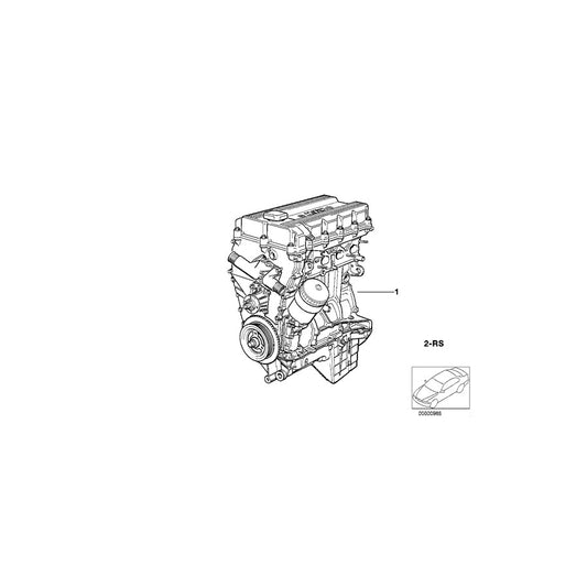 Genuine BMW 11009070614 E36 Set Mounting Parts Short Engine (Inc. 318i, Z3 1.9 & 318ti) | ML Performance US Car Parts