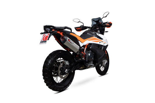 Scorpion RKT91SEO KTM Serket Parallel Slip-On - Stainless Steel Sleeve (Adventure 790 / Adventure 790 R) | ML Performance US US