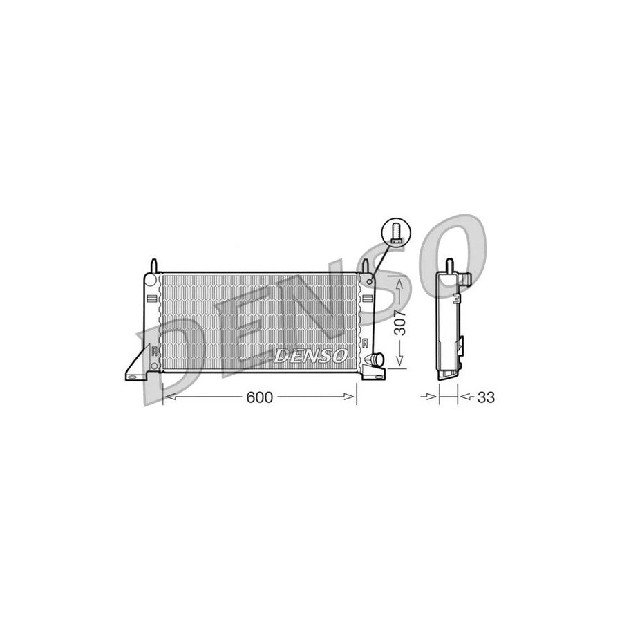 DENSO DRM10020 Engine Radiator