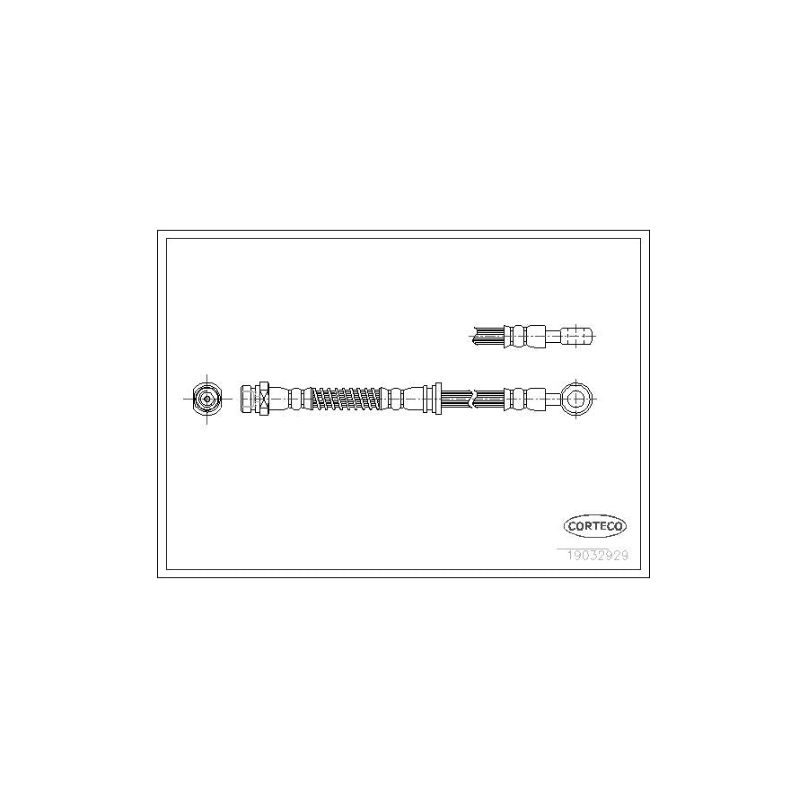 Corteco 19032929 Brake Hose for Mitsubishi Galant