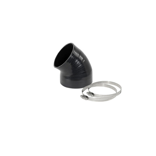  aFe 59-00085 (4-1/8 IN ID to 3-1/2 IN ID x 49 Deg.) Elbow Reducing Coupler - Black Replacement Coupling Kit  | ML Performance US Car Parts