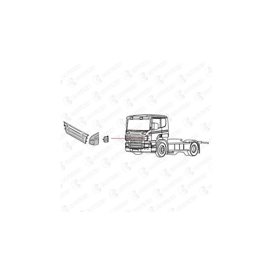 Covind Scp/161 Air Deflector, Driver Cab