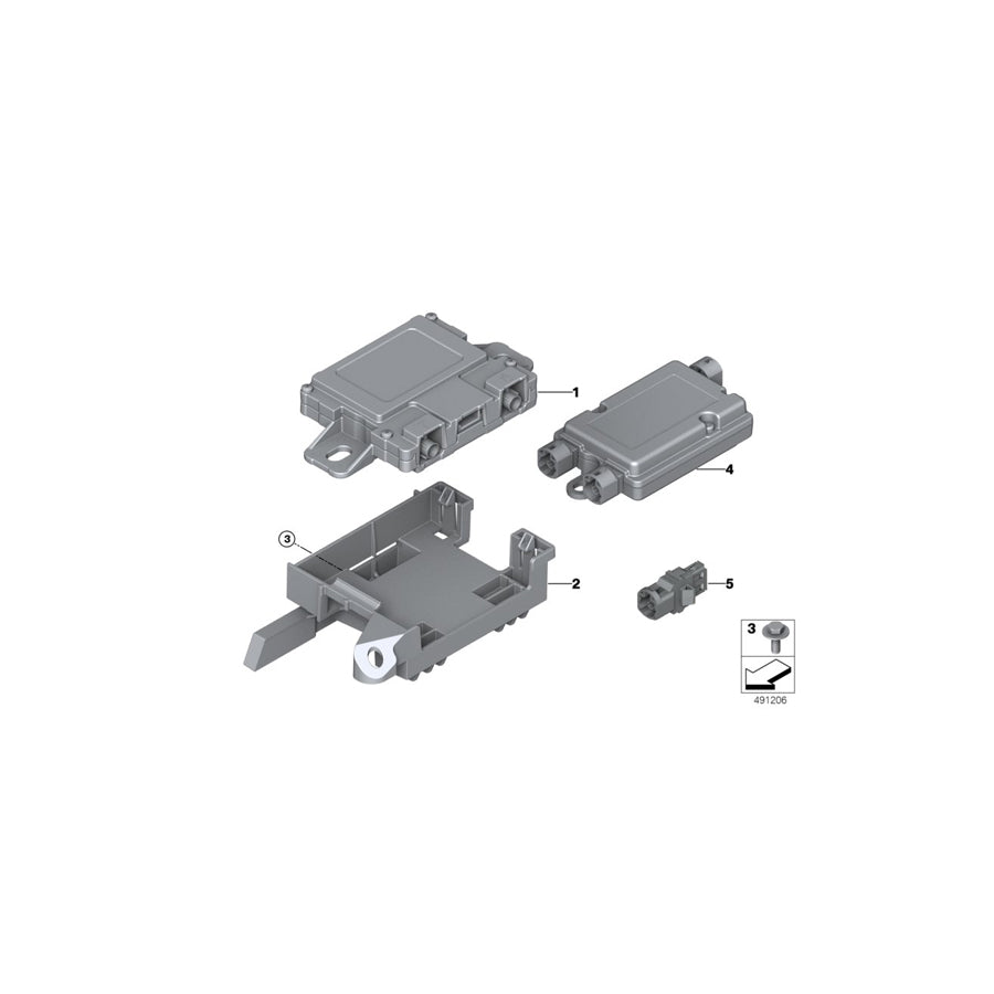 Genuine BMW 84109390160 F25 F26 Holder For Lte Compensator (Inc. X3) | ML Performance US Car Parts
