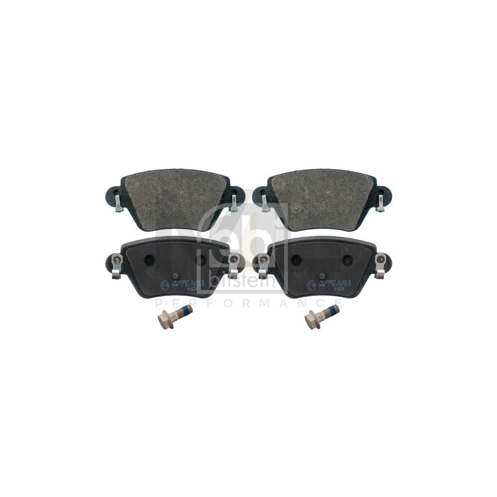Febi Bilstein 116080 Brake Pad Set Rear Axle, With Acoustic Wear Warning, With Bolts/Screws