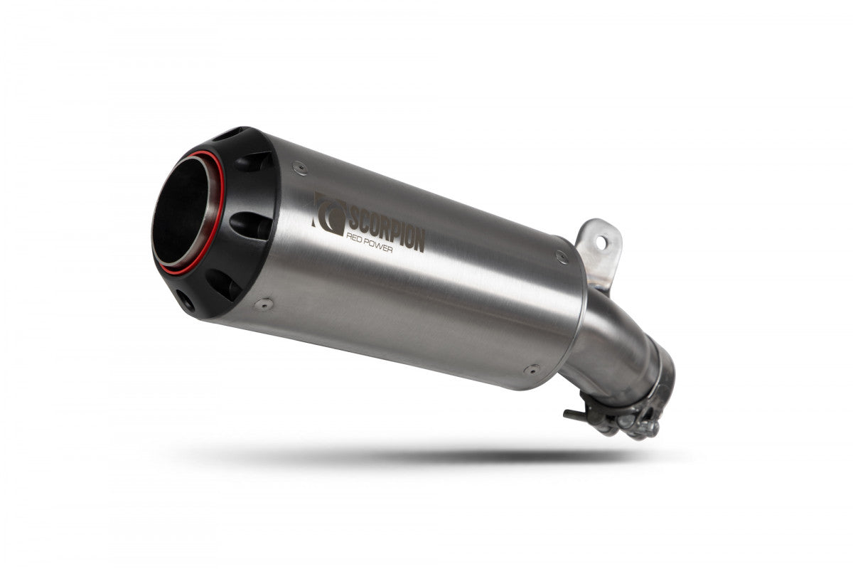 Scorpion PSI125SEO Suzuki GSX-S 1000 Katana Red Power Slip-On - Brushed Stainless Steel Sleeve | ML Performance US US