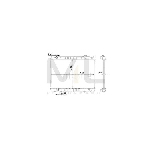 MAHLE ORIGINAL CR 1701 000S Engine radiator Brazed cooling fins | ML Performance Car Parts