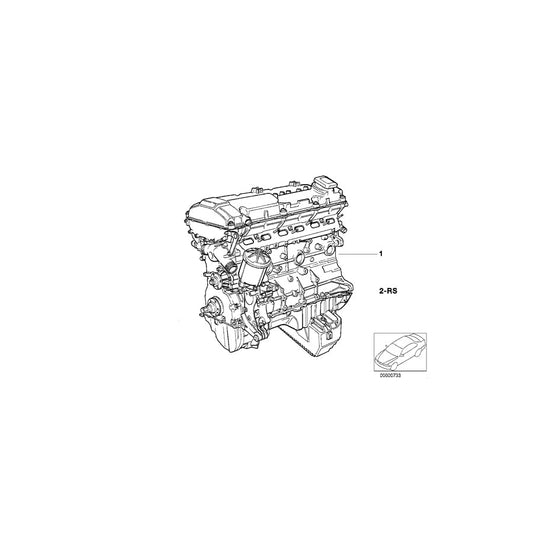 Genuine BMW 11009067420 E36 E34 Set Mounting Parts Short Engine (Inc. 325i, 525i & 525ix) | ML Performance US Car Parts
