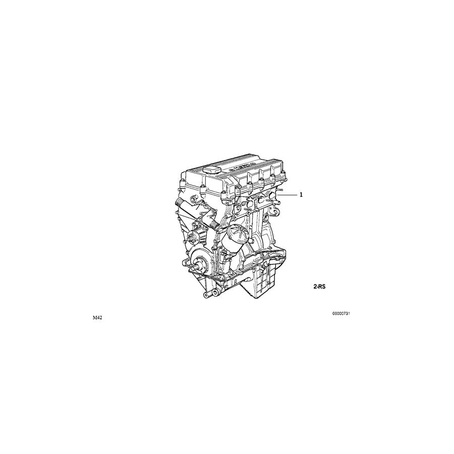 Genuine BMW 11009066488 E36 Set Mounting Parts Short Engine (Inc. 318is, 318i & 318ti) | ML Performance US Car Parts