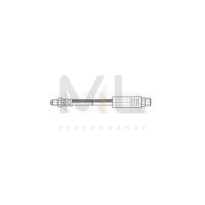 TRW PHB256 Brake Hose for BMW 8 (E31) 225mm, M10x1 | ML Performance Car Parts
