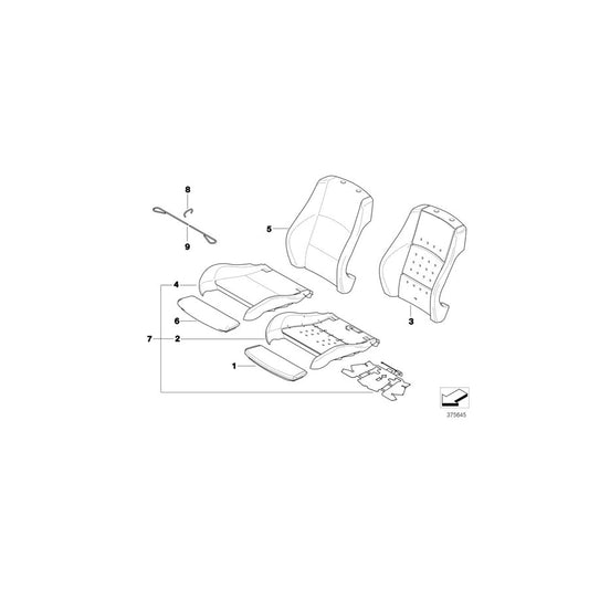 Genuine BMW 52109133993 E82 E88 Cover Thigh Support BEIGE (Inc. 128i & 135i) | ML Performance US Car Parts