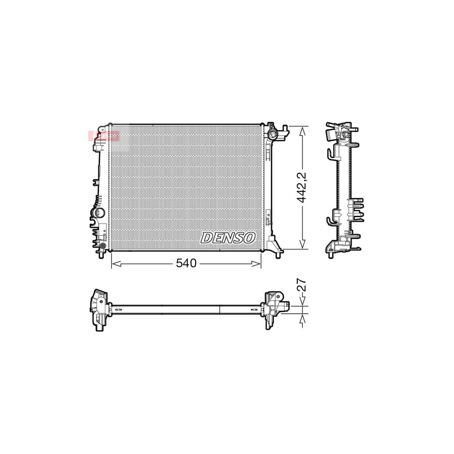 DENSO DRM23114 Engine Radiator