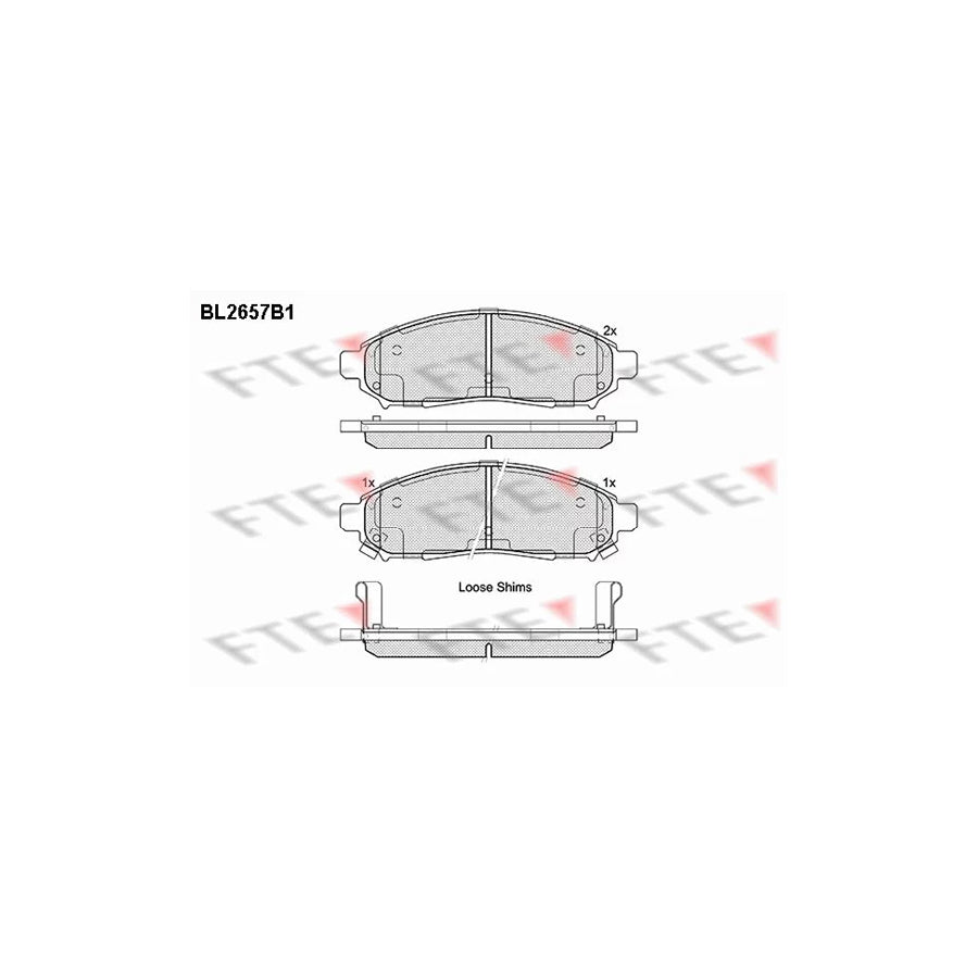 FTE 9010896 Brake Pad Set