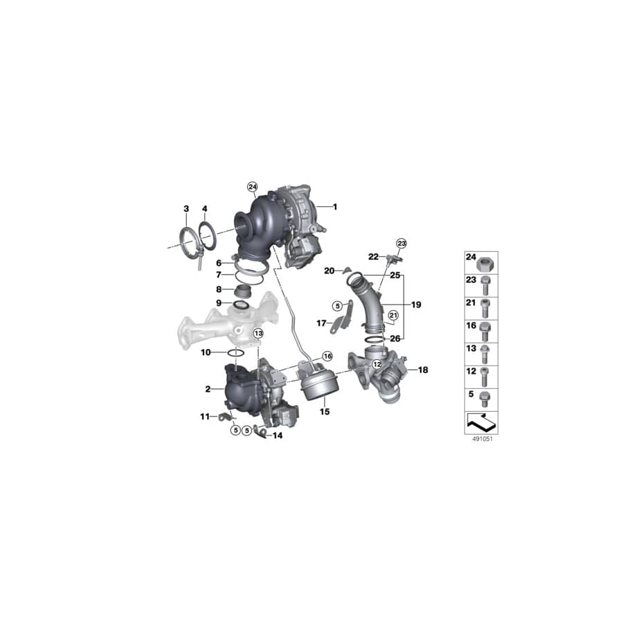 Genuine BMW 11658584254 F48 O-Ring 39,4X5,33 (Inc. X1 25dX) | ML Performance UK Car Parts