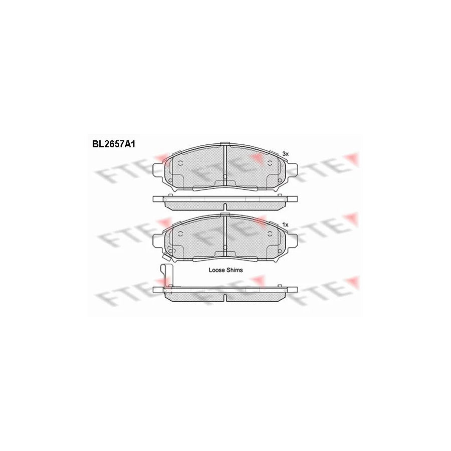FTE 9010895 Brake Pad Set