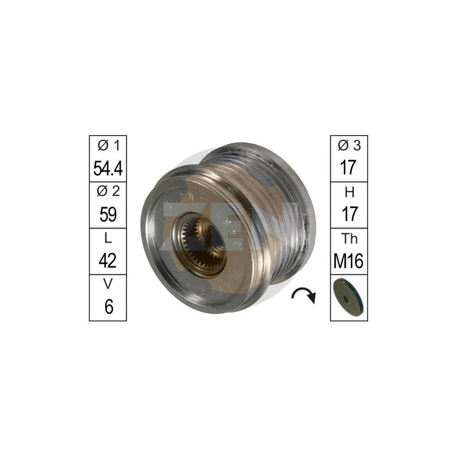 Era ZN5457 Alternator Freewheel Clutch