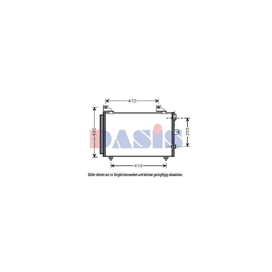 AKS Dasis 362004N Air Conditioning Condenser for Daihatsu Terios I (J1)