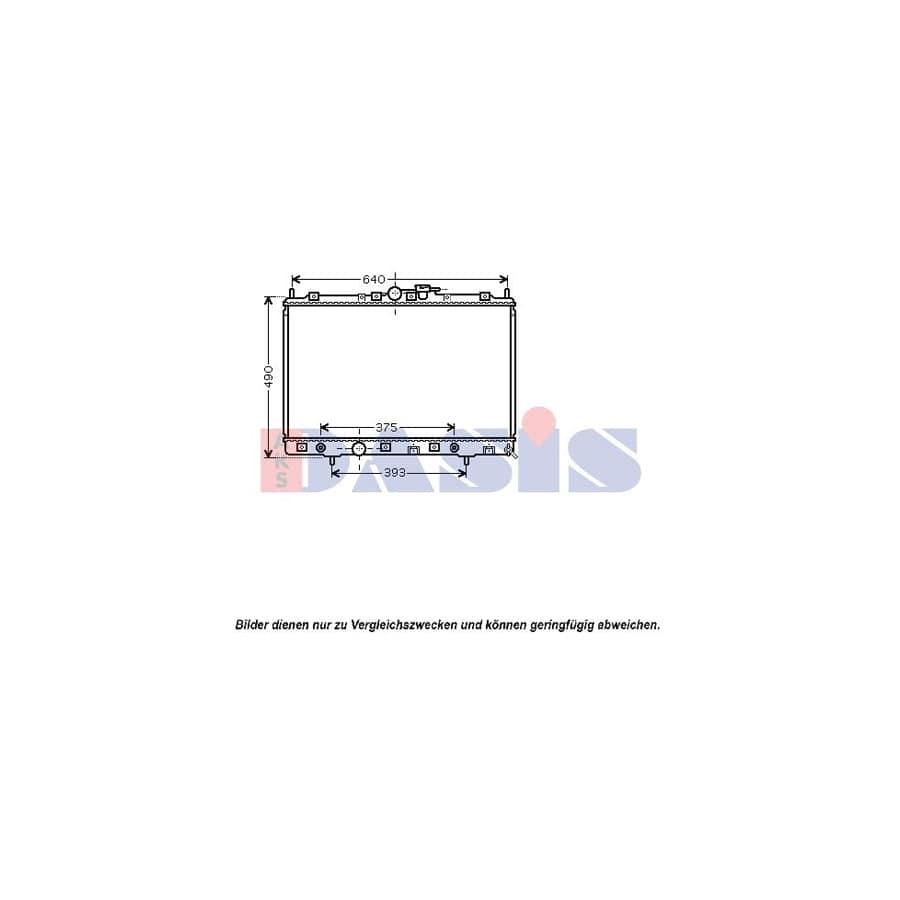AKS Dasis 140055N Engine Radiator for Mitsubishi Shogun Pinin (V60)
