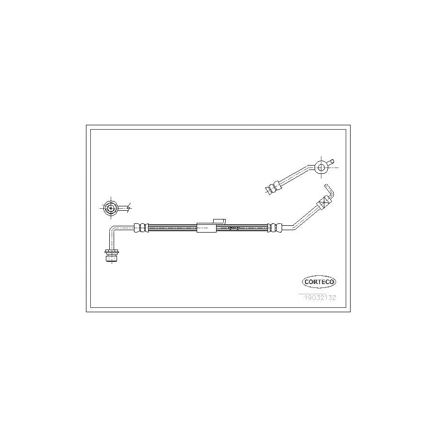 Corteco 19032132 Brake Hose for Ford Transit