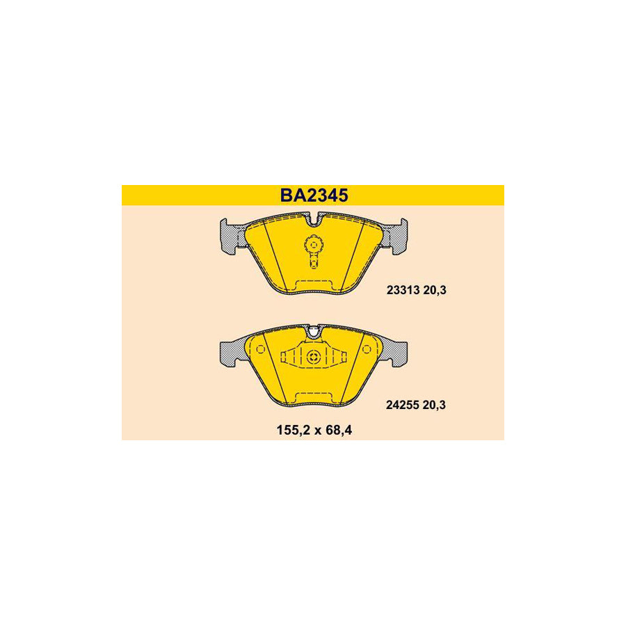 Barum Ba2345 Brake Pad Set