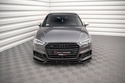 Maxton Design Audi S3 Sportback 8V Facelift Front Splitter V.1