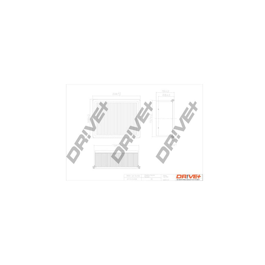 Dr!Ve+ Dp1110.10.0108 Air Filter
