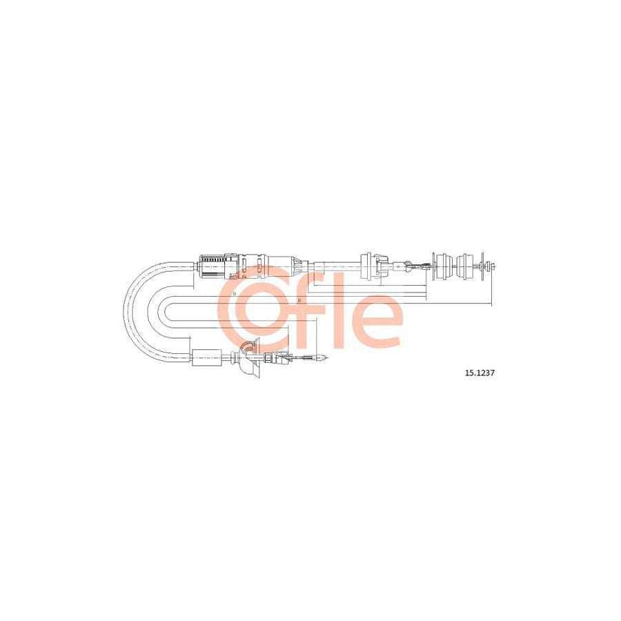 COFLE 1253.2 Throttle Cable for FIAT Uno Hatchback (146)