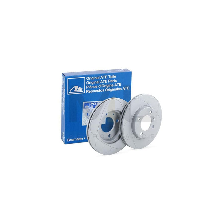 ATE PowerDisc 24.0320-0123.1 Brake Disc Vented, Coated, Alloyed / High-carbon, with bolts/screws  - 1 piece