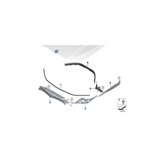 Genuine BMW 51767419386 G20 G21 Sealing Side Panel Right (Inc. 320i, 318d & M340iX) | ML Performance US