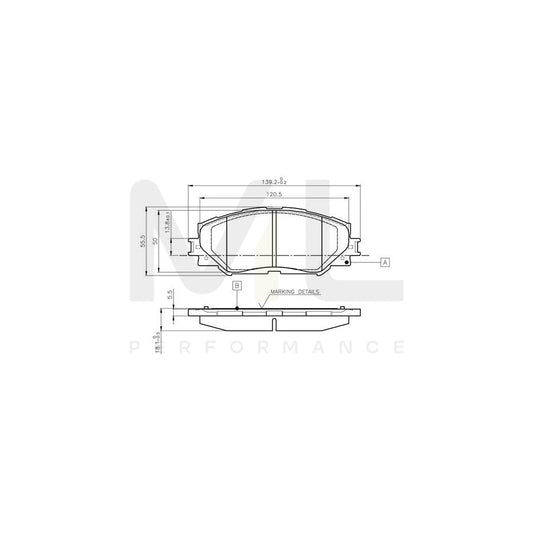 Bosch 0986Tb3082 Brake Pad Set Excl. Wear Warning Contact  | ML Performance Car Parts