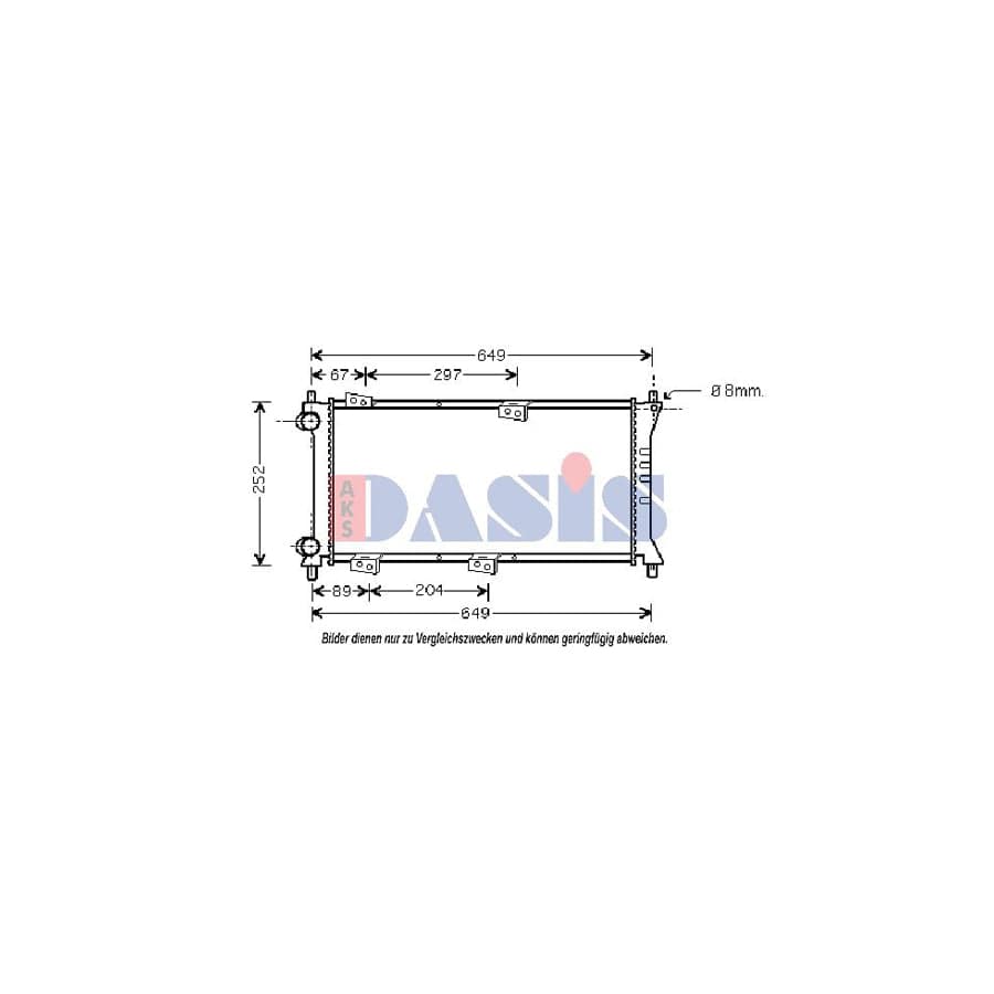 AKS Dasis 080059N Engine Radiator for Fiat Panda I Hatchback (141)