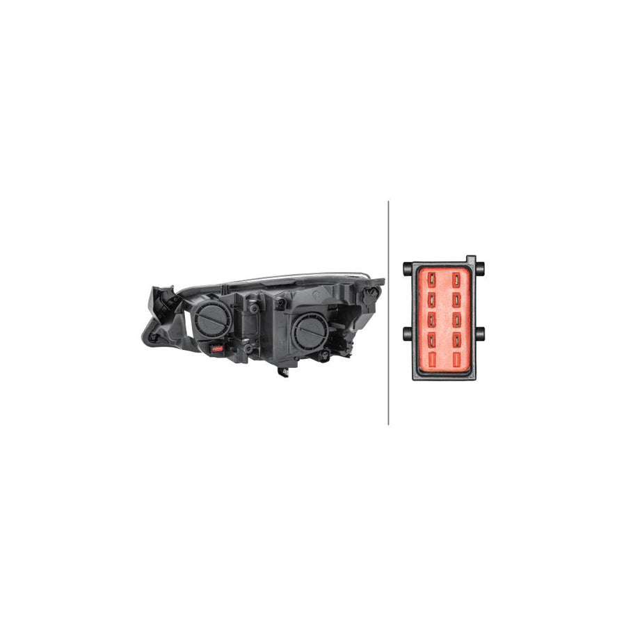 Hella 1EG 010 011-361 Headlight For Opel Astra