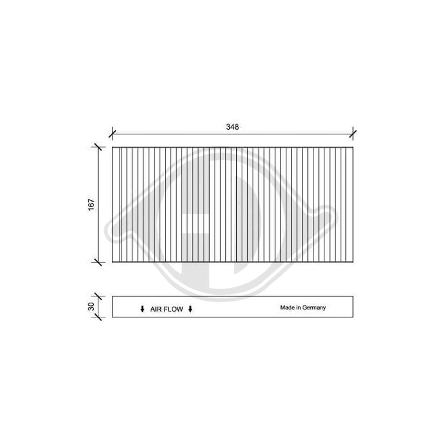 DIEDERICHS DCI0041 Pollen Filter