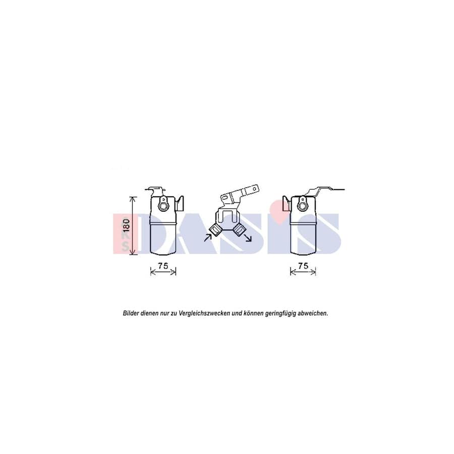 AKS Dasis 800609N Dryer, Air Conditioning for Audi A8 D3 (4E2, 4E8)
