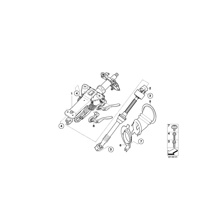 Genuine BMW 32306766052 F03 F07 E60 Fillister Head With Washer (Inc. 528iX, 635d & 760i) | ML Performance US