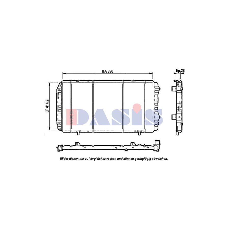AKS Dasis 080065N Engine Radiator