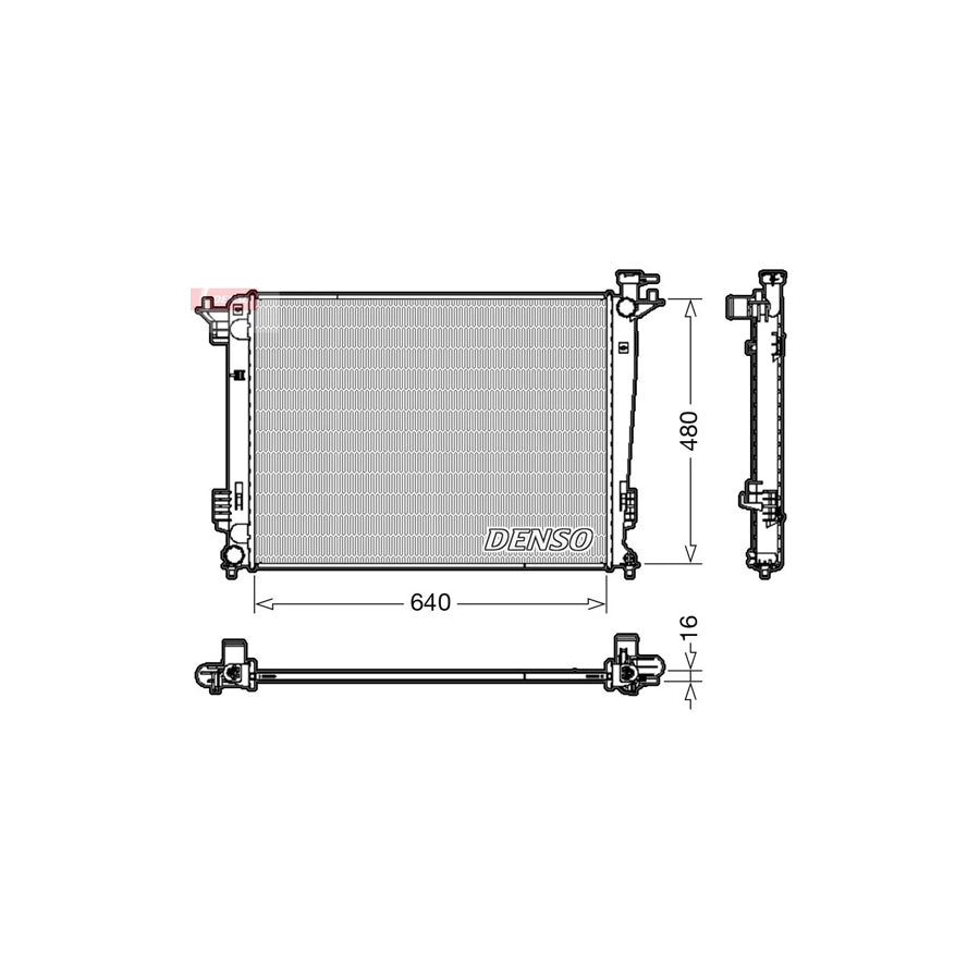 DENSO DRM41003 Engine Radiator