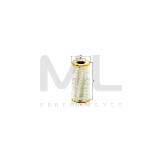 MANN-FILTER HU 7034 z Oil Filter with seal, Filter Insert