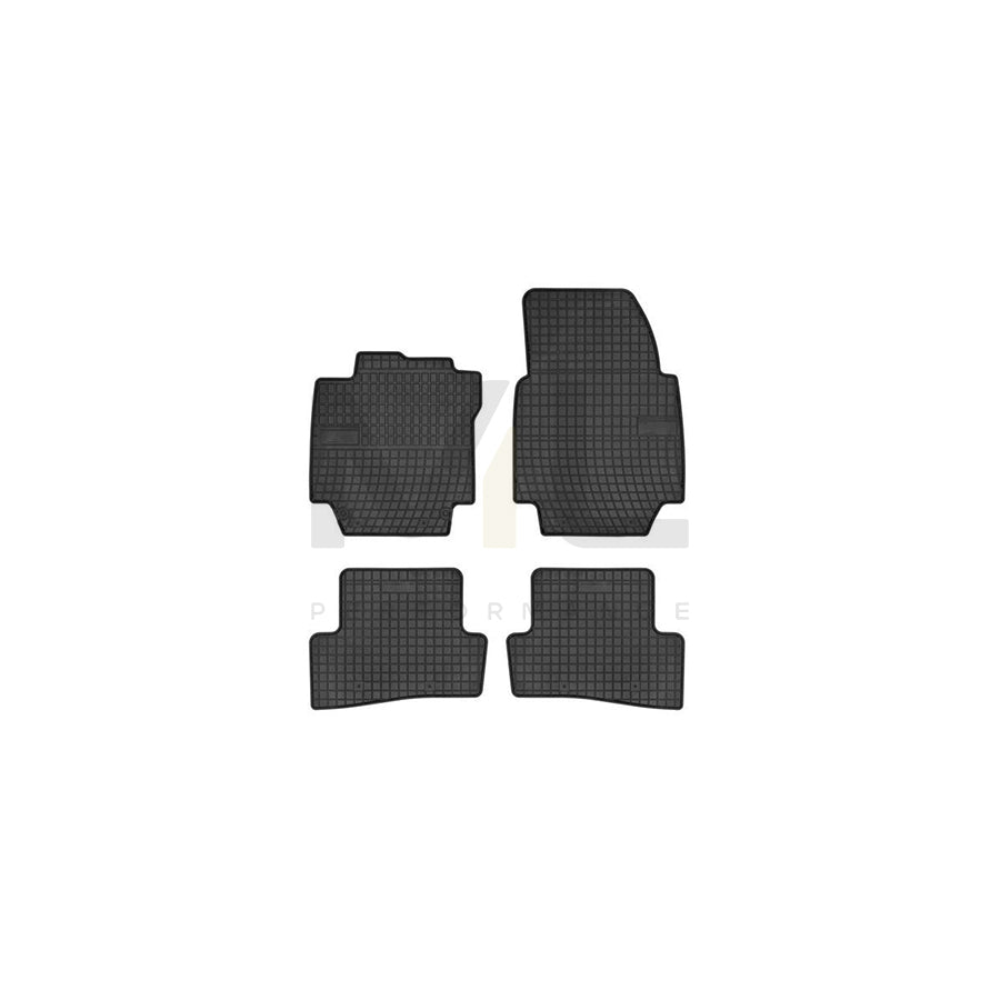 FROGUM Tailored 546931 Floor mat set for RENAULT Captur (J5_, H5_) Elastomer, Front and Rear, Quantity: 4, Black, (LHD)
