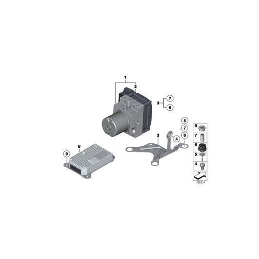 Genuine BMW 34526860152 F01 F02 Repair Kit, Control Unit Dsc (Inc. Hybrid 7 & Hybrid 7L) | ML Performance US Car Parts