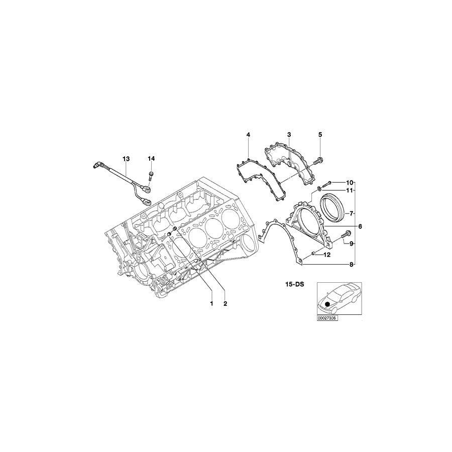 Genuine BMW 11110029588 E52 Gasket Set Engine Block Asbesto Free (Inc. Z8) | ML Performance US Car Parts