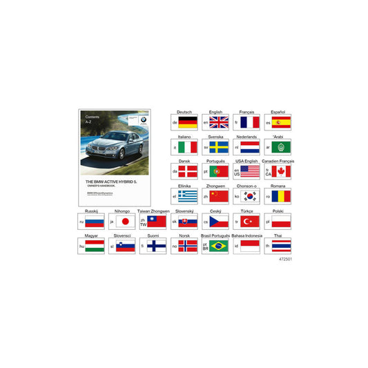 Genuine BMW 01402929966 Owner's Manual For F10 Hybrid NO (Inc. Hybrid 5) | ML Performance US Car Parts