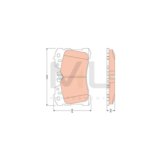 TRW Gdb3473 Brake Pad Set Prepared For Wear Indicator | ML Performance Car Parts