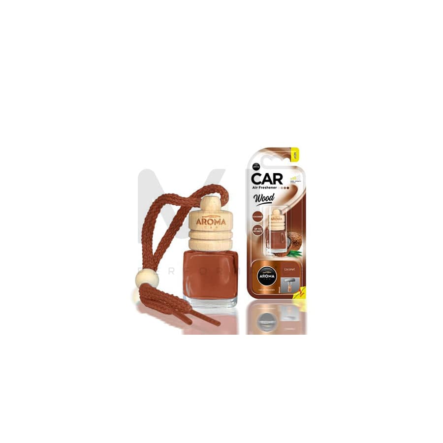 AROMA CAR Wood A83013 Car air freshener Blister Pack, Bottle, Contents: 6ml, with sealing plug