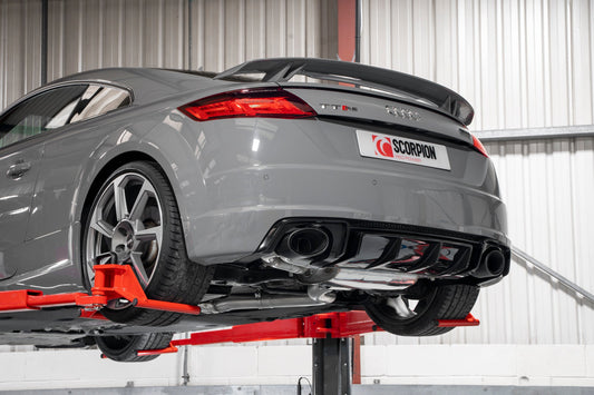 Scorpion SAU081CF Audi TTRS MK3 Resonated Cat/Gpf-Back System With Valves | ML Performance US US